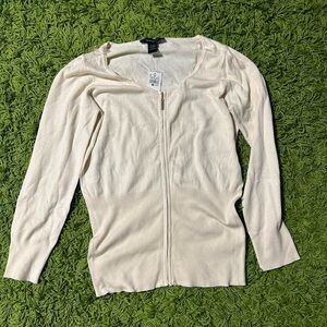 cream long sleeve top